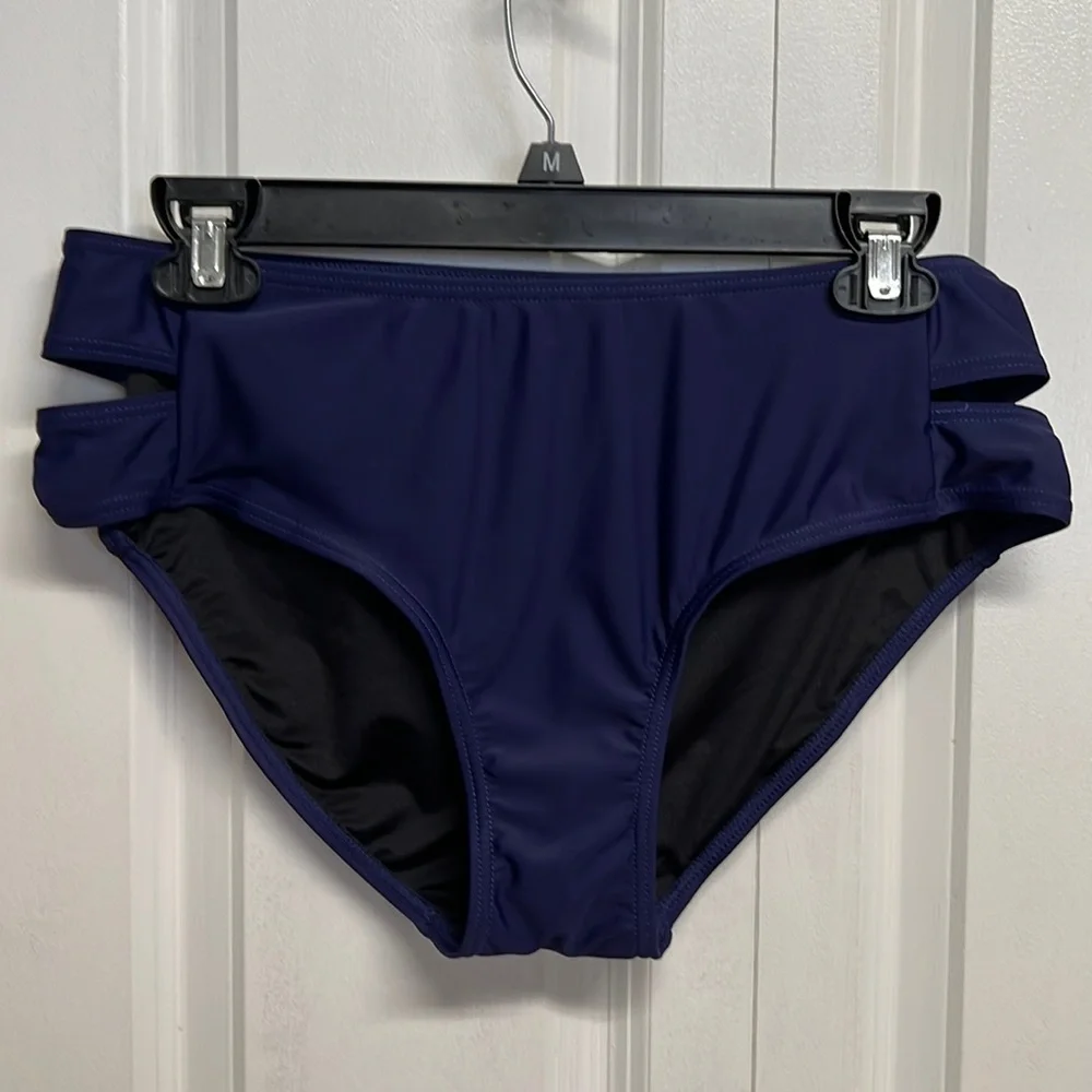 Nightfall Purple Side Strap Bathing Suit Bottom New without Tags